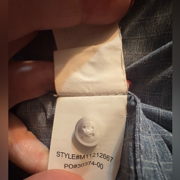 Prana “Garvan” S/S Perf. Sport Shirt - Mens M- Antique Blue Top - Picture 10 of 10